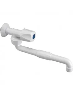 [WGSI313] Canilla Pared 1 Agua Plast. Bca "s" Vol. Red. "ginyplast-10323"