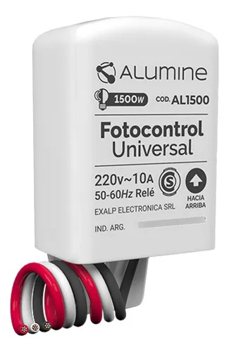 [016010000080] FOTOCELULA 1500W TODO TIPO LAMP 3 CABLES