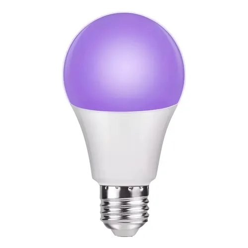 LAMPARA A60 12W LUZ NEGRA (ULTRAVIOLETA) LION