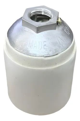 [150230200007] PORTALAMPARA CERAMICO E40 CON LENGUETA