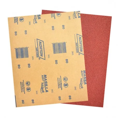 [N03063] LIJAS Grano 120 - Massa / Madera - A257 NORTON