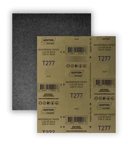 [N75024] LIJAS GRANO 180 - AL AGUA - T277 NORCLASS NORTON