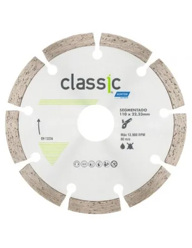 [N47065] DISCOS DIAMANTADOS x Unidad / Classic Segmentado 110.0 X 7.5 X 22.2NORTON