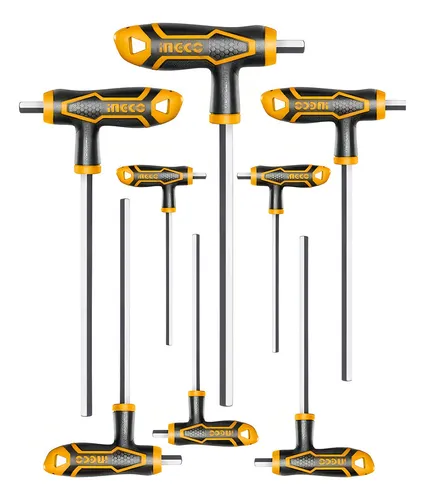 [HHKT80818] SET X 8 LLAVE ALLEN HEX CON MANGO