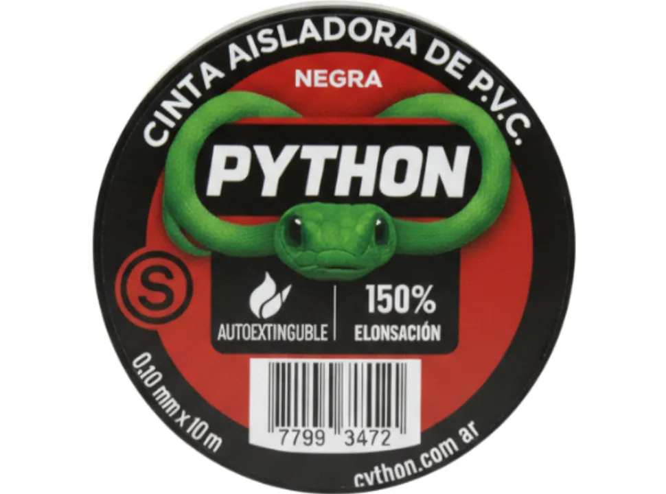 PYTHON AISLADORA 10MT. NEGRA